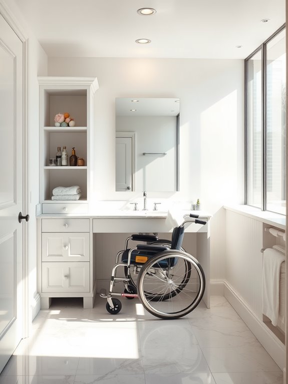 accessible vanity area design