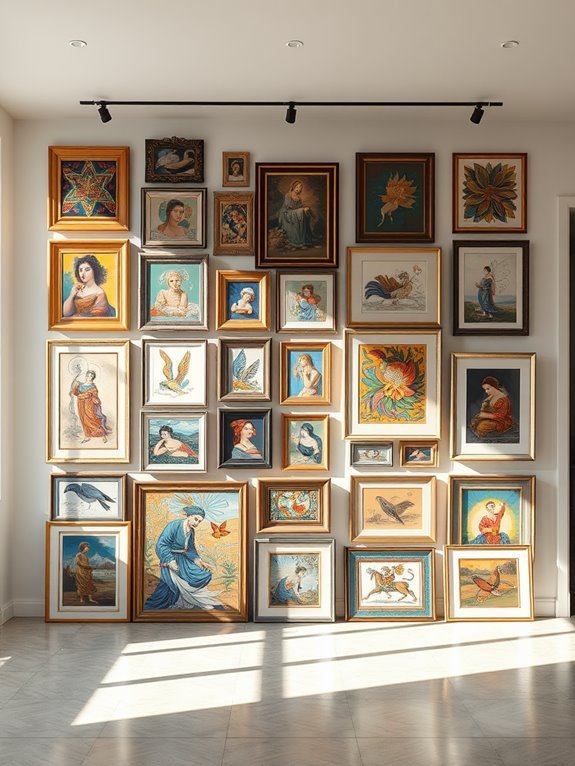 artistic partition for exhibitions