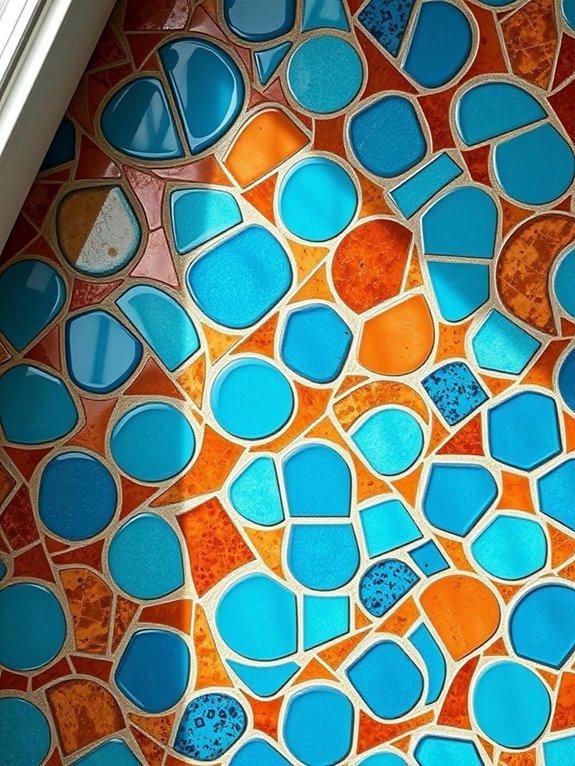 artistic tile arrangements showcased