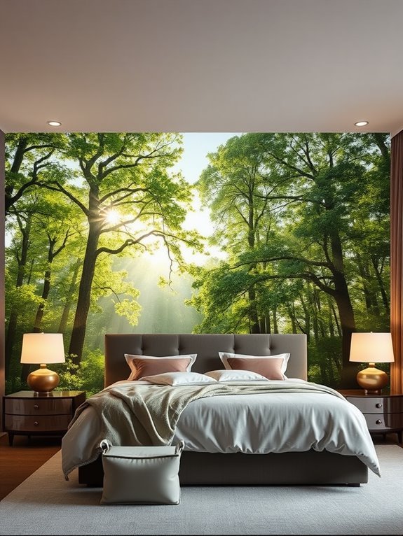 artistic wall paintings display