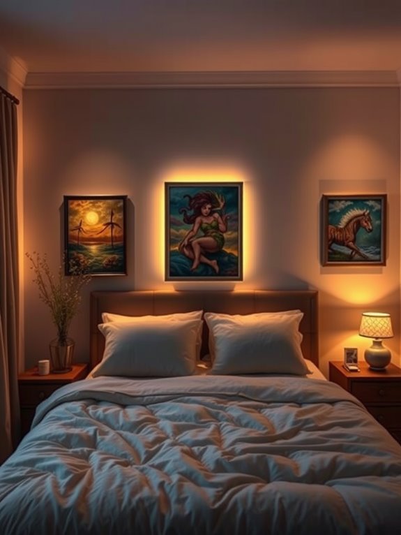 artwork accent lighting design