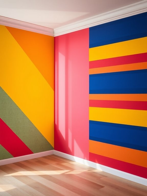 bold and vibrant stripes