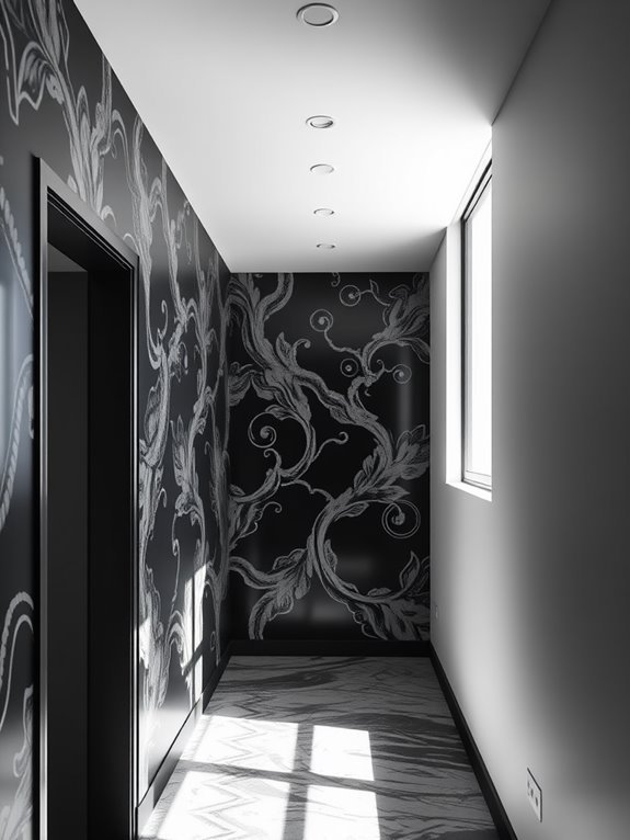 bold black and white