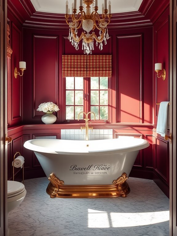 bold rich burgundy statement