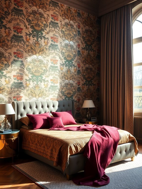 bold wallpaper statement wall