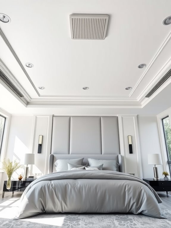 bright ceiling grey accents