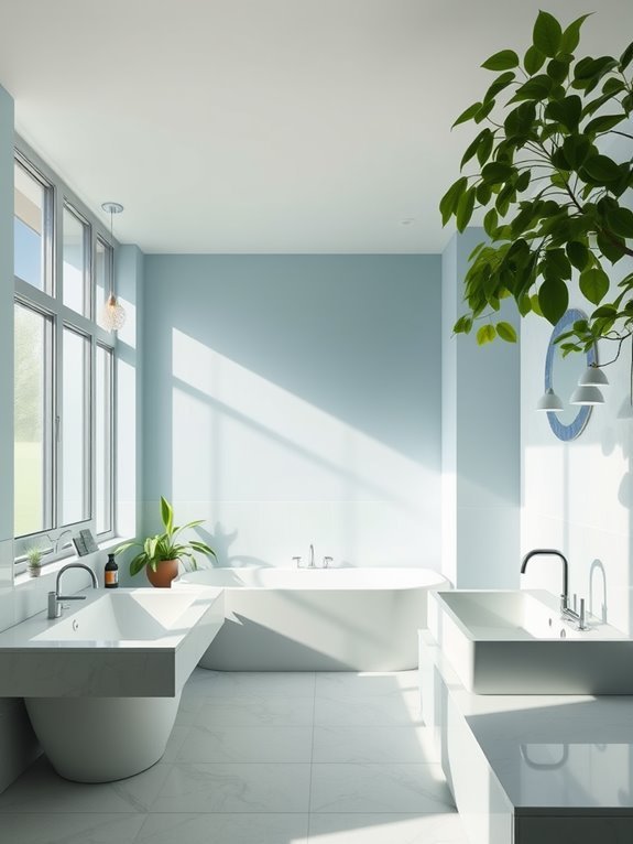 color influences bathroom ambiance