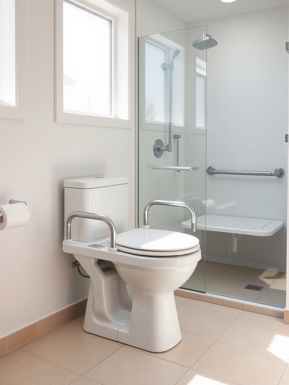 comfortable elevated toilet design