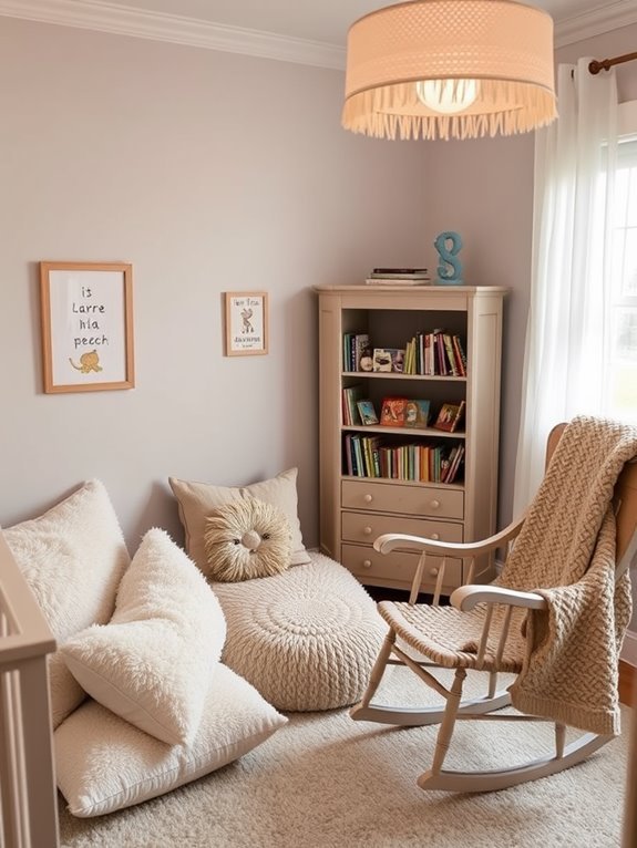 comfortable literary escape corner