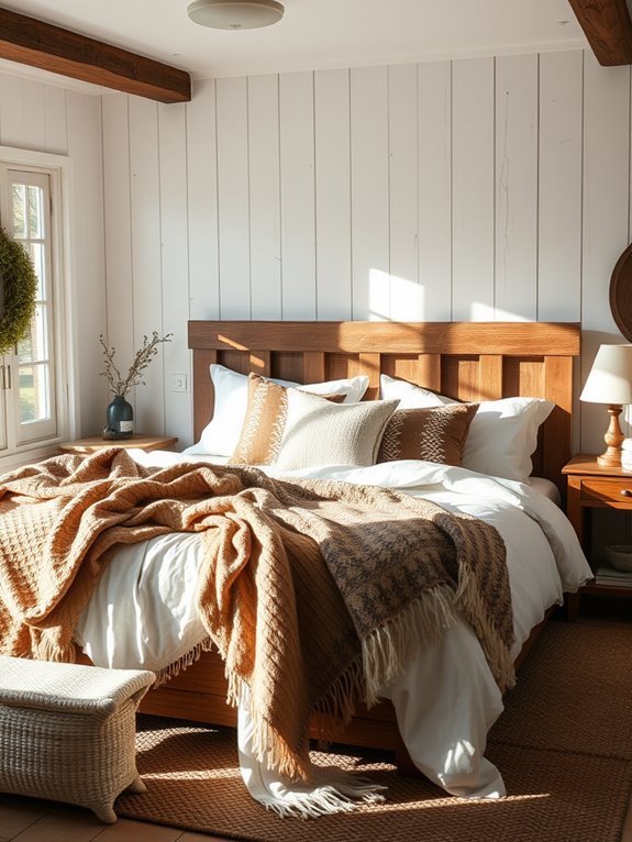 cozy layered textile decor