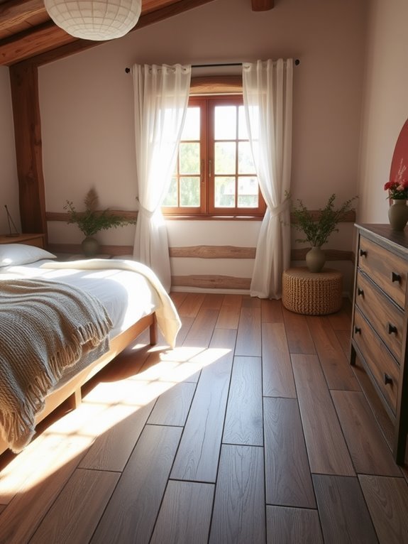 cozy rustic wood tiles