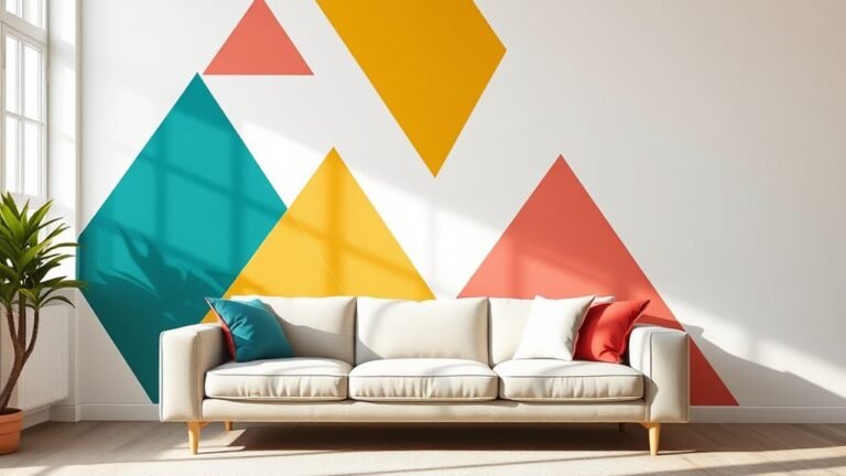 creative geometric accent walls