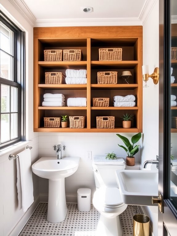 creative open shelving solutions