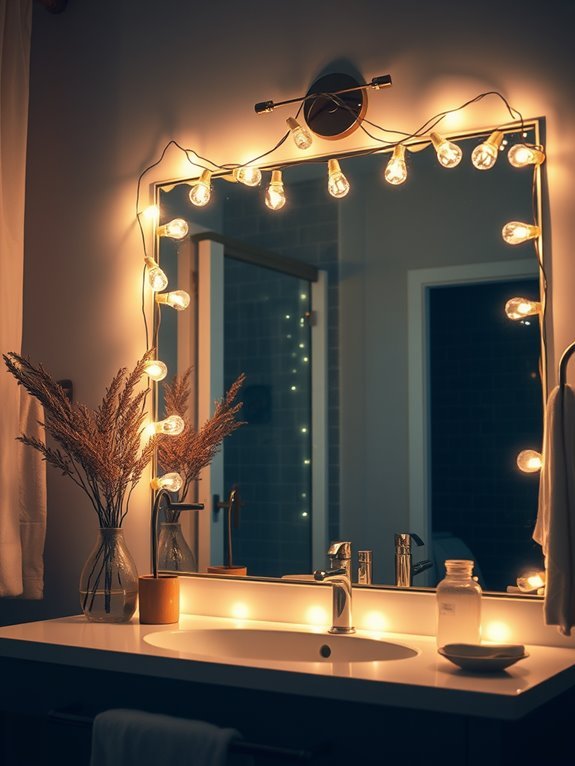 decorate with string lights