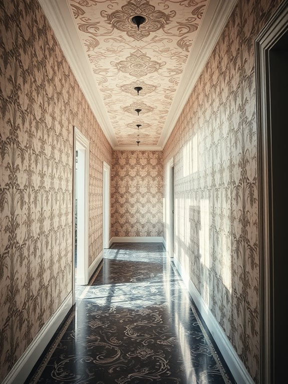 decorative paint resembling wallpaper