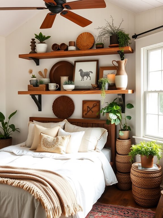 display items on shelves