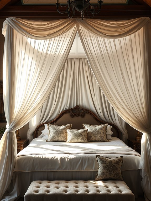 dramatic canopy bed design