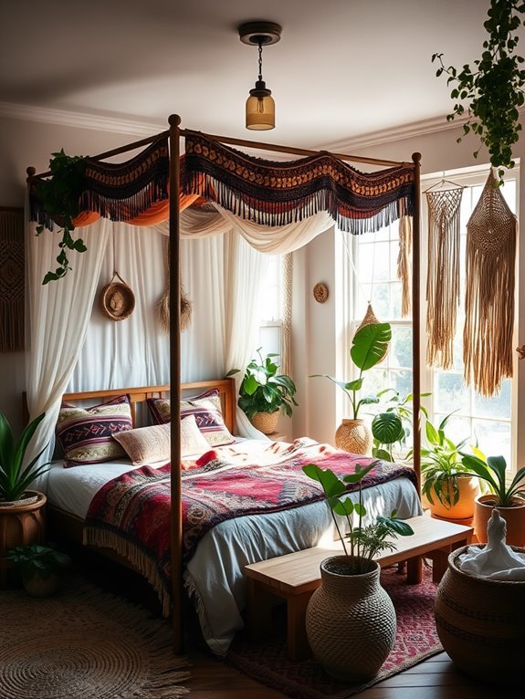 eclectic artistic bedroom designs