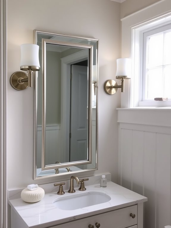 elegant bathroom illumination design