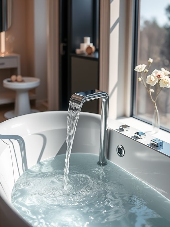 elegant bathtubs with waterfalls