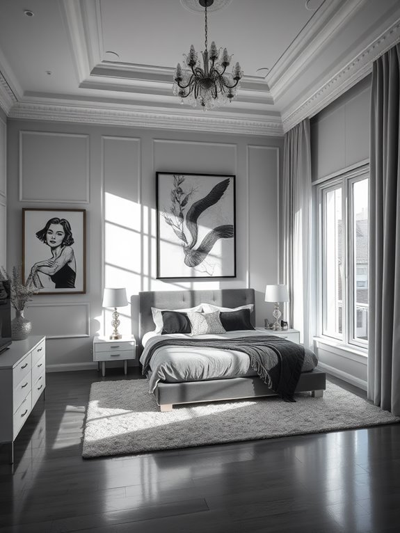 elegant black and white