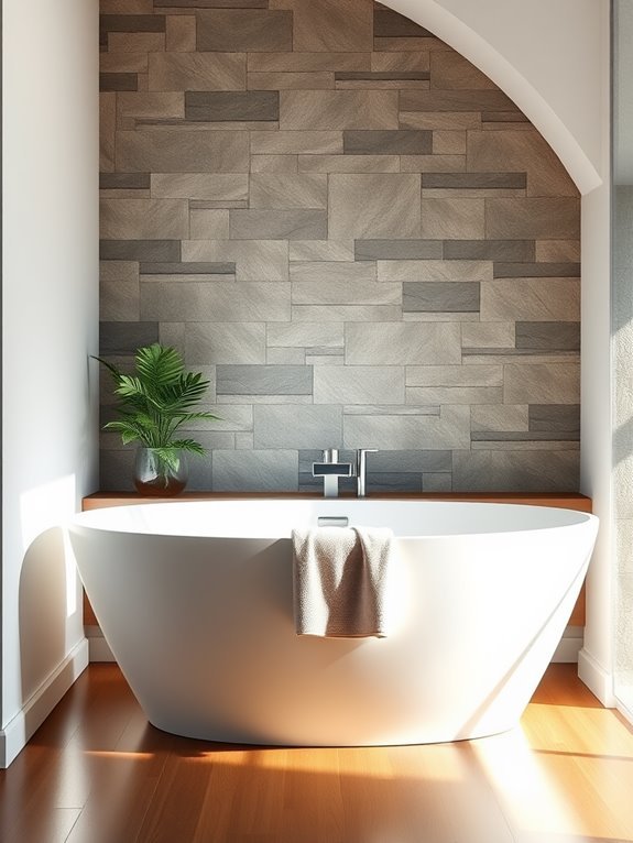 elegant corner tub design