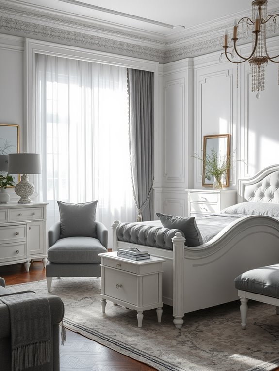 elegant grey upholstered furniture