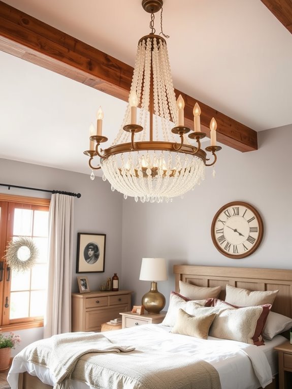 elegant lighting centerpiece installation