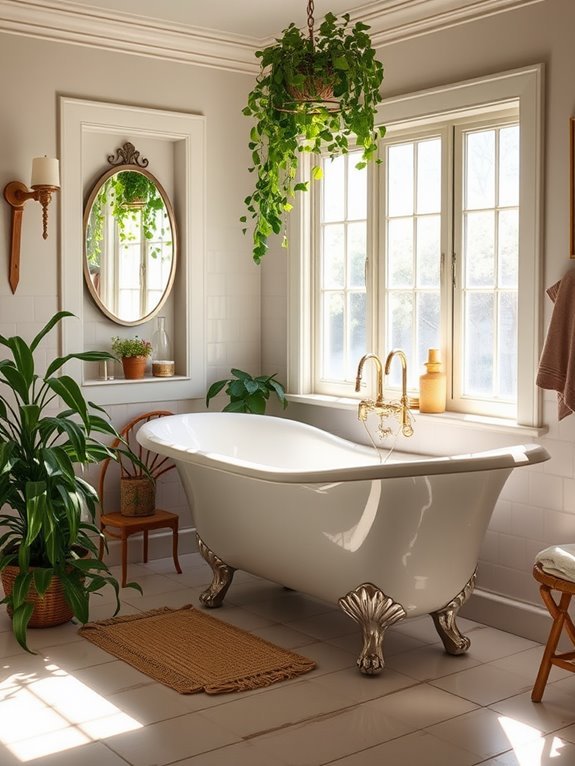 elegant retro bathtub design