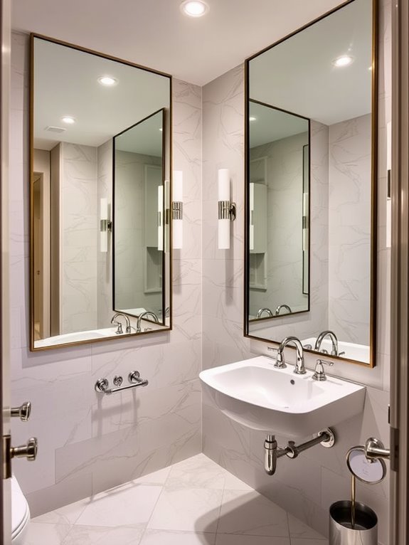 enhance space with mirrors