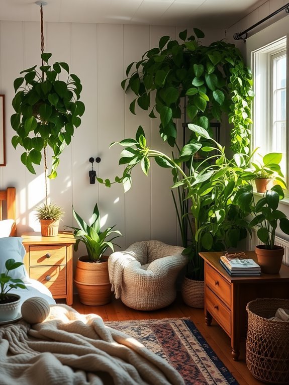 enhance space with plants