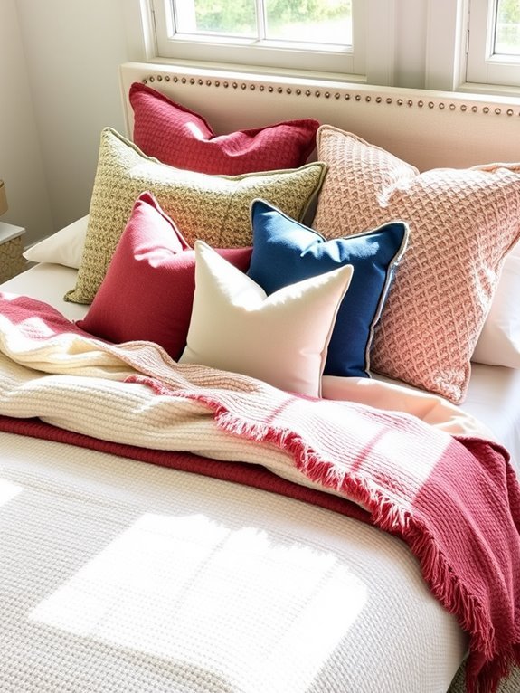 enhancing decor with pillows