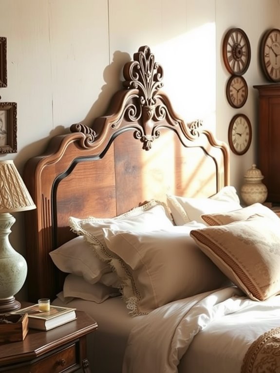 farmhouse style headboard design