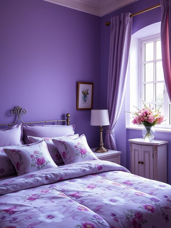 floral purple pattern design