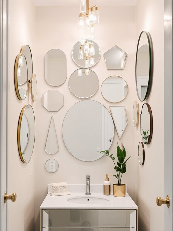 frameless mirror design variations