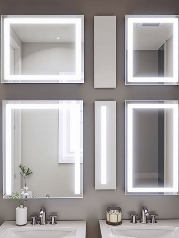 frameless rectangular design choices