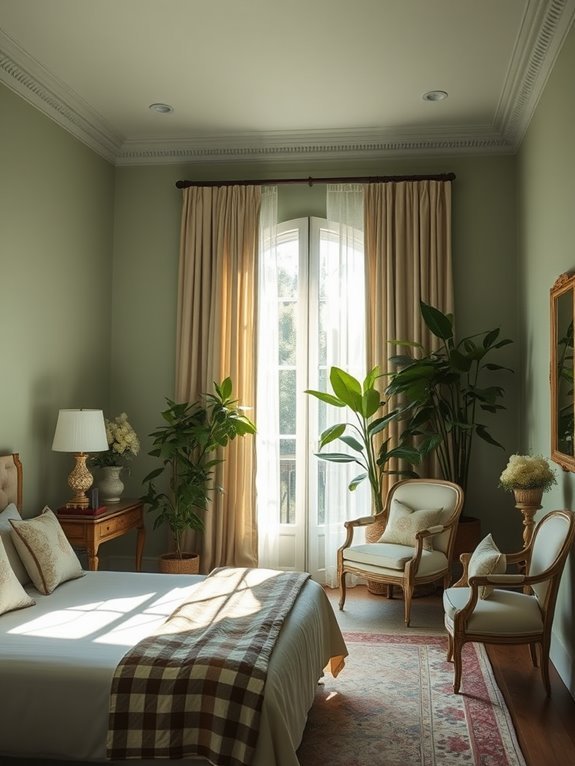 gentle pastel green hue