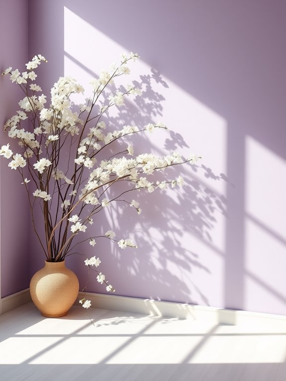 gentle purple floral hue