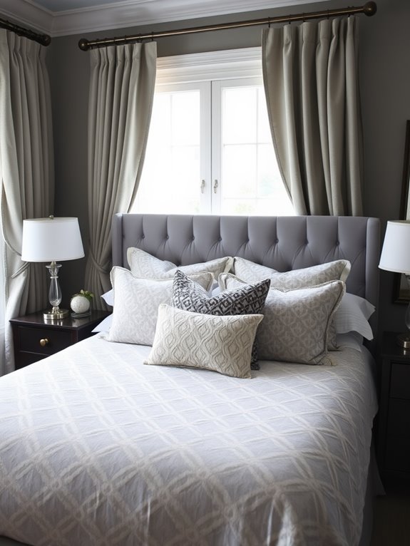 geometric patterns in grey
