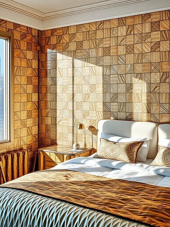 glamorous metallic design accents