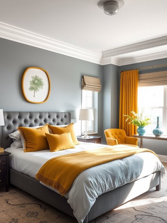 gray complements bold colors
