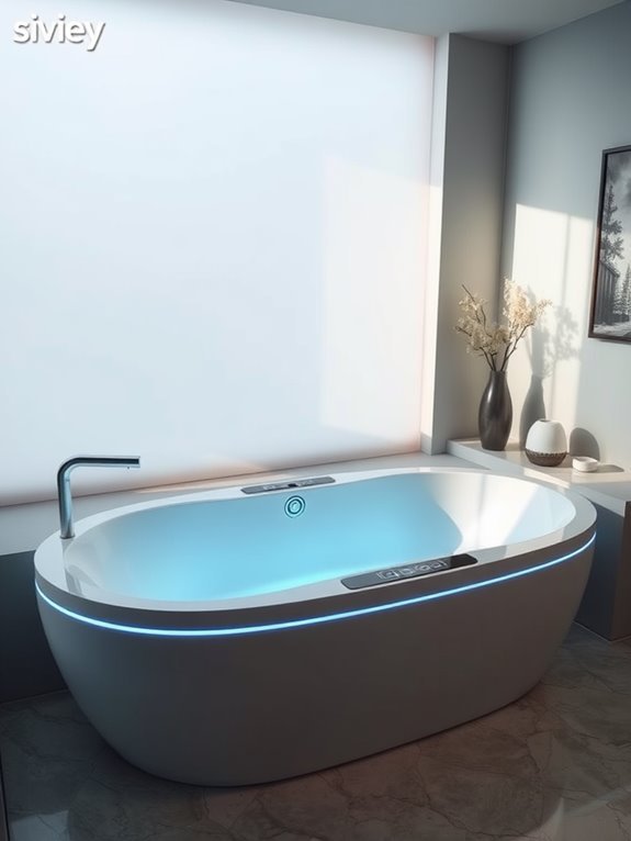 high tech smart bathtubs