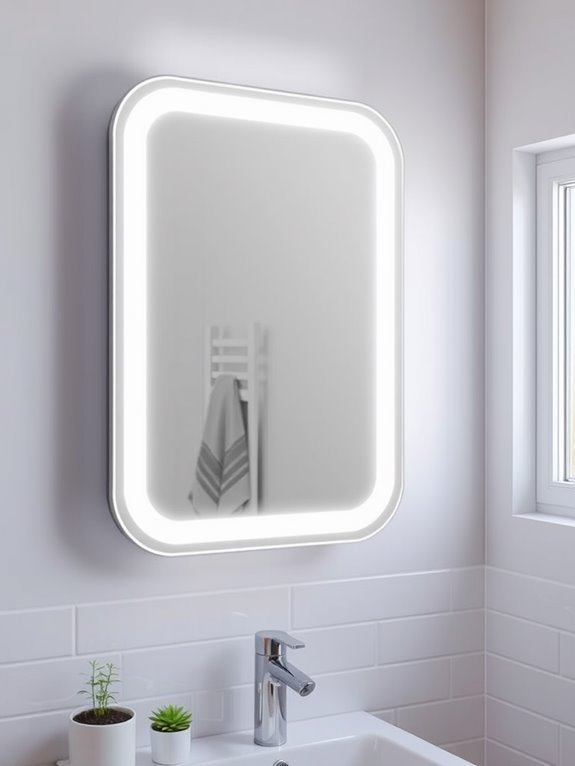 illuminated bathroom vanity mirrors