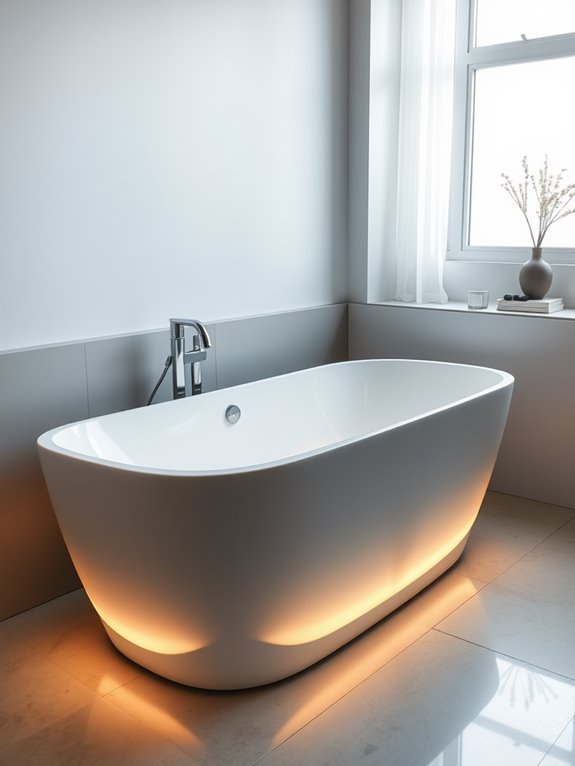 illuminated bathtub designs available