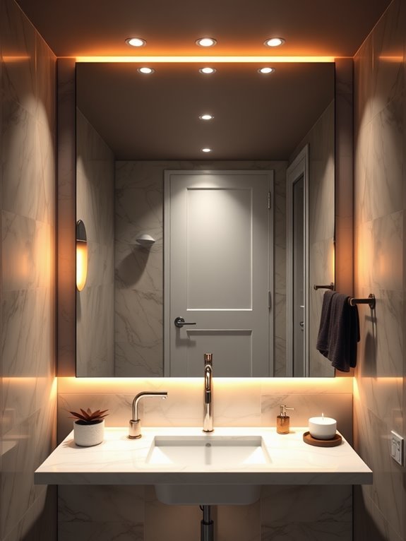 illuminated reflection surfaces