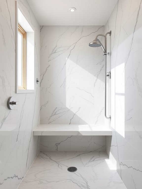 install a shower bench