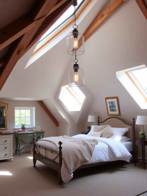 install distinctive lighting fixtures