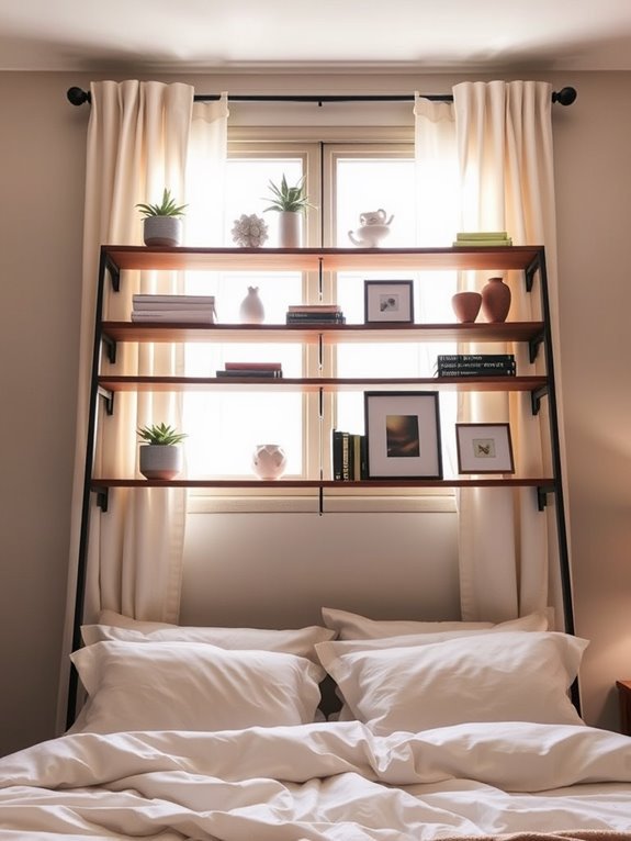 ladder style shelving units