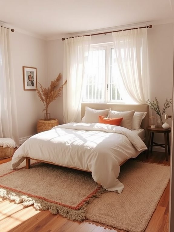 layered rugs for coziness