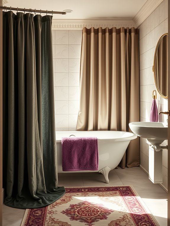 luxurious fabrics and decor